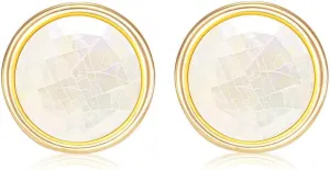 Pearl Stud Earrings for Women, Faux Large Gold Pearl Earrings Studs, Dainty White Big Pearl Earrings Pearl Statement Earrings Gold Studs