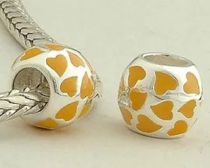 Pendant - Ball of Tiny Yellow Hearts