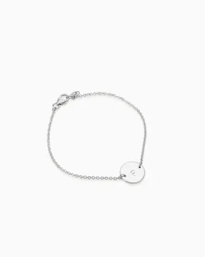 Personalised Plate Bracelet | Silver