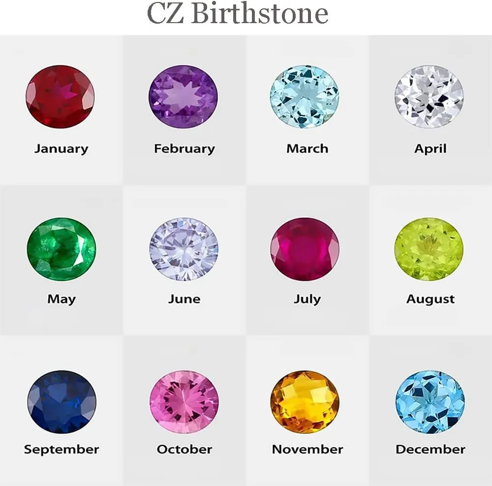 Personalized Name Bracelet or Anklet Bracelet with CZ Birthstone 925 Sterling Silver /10K/14K/18K Custom Names Birthstone Bracelet Anklets Dainty Jewelry Birthday Gifts for Women