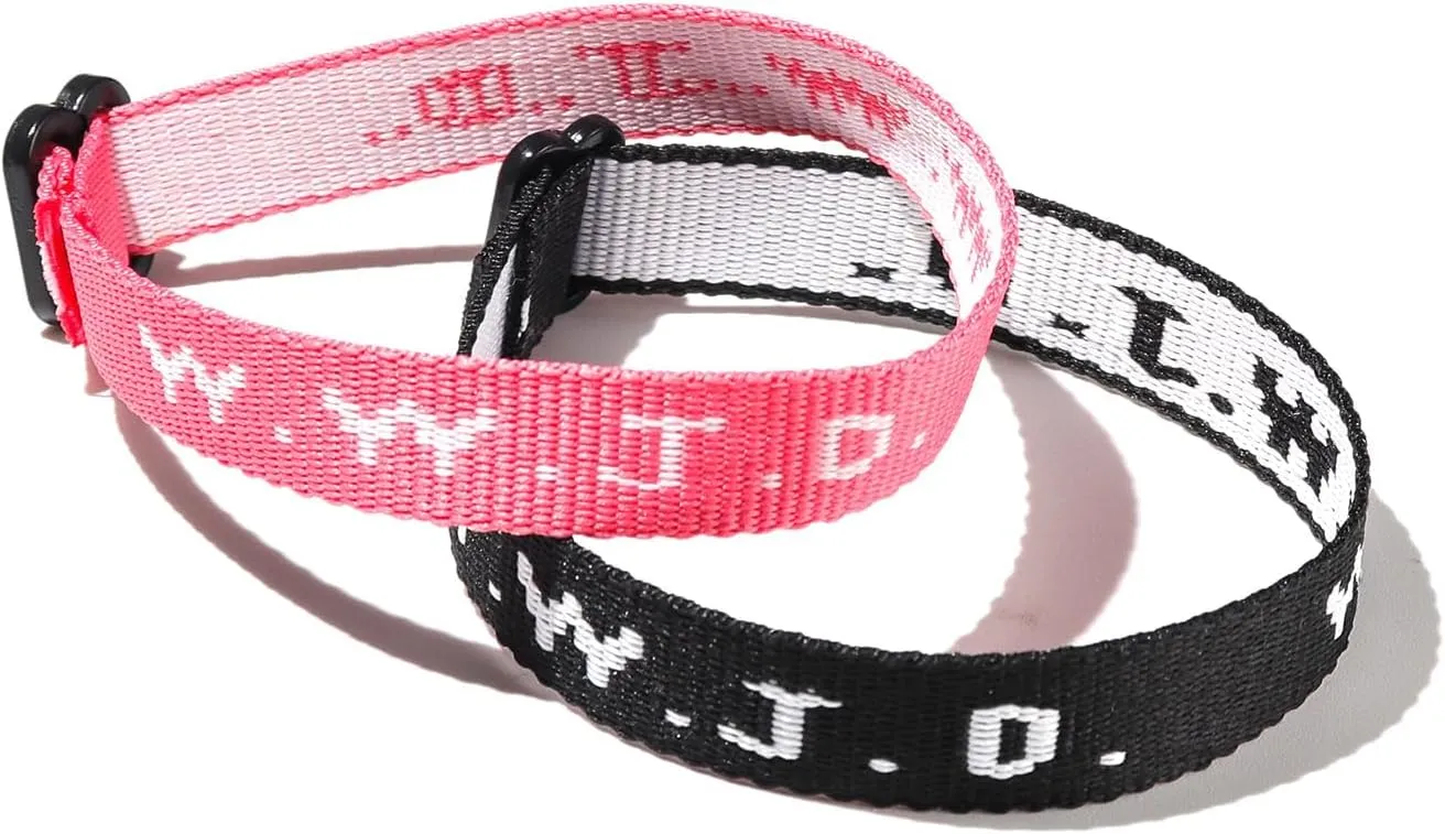 Pingyongchang WWJD Bracelets What Would Jesus Do Bracelet Matching Friendship Braided Rope Letter Protection Inspirational Religious Christian Bracelets for Women Men