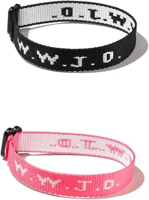 Pingyongchang WWJD Bracelets What Would Jesus Do Bracelet Matching Friendship Braided Rope Letter Protection Inspirational Religious Christian Bracelets for Women Men