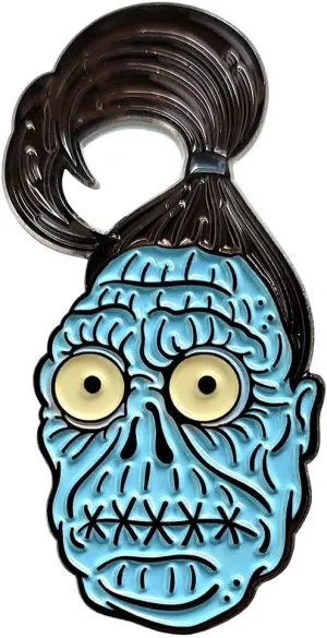 Pinsanity Funny Shrunken Head Enamel Lapel Pin