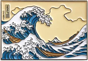 Pinsanity The Great Wave off Kanagawa Enamel Lapel Pin
