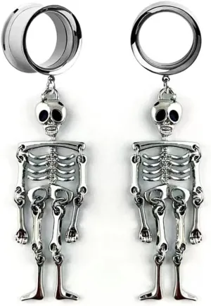 Plugs For Ears,Ear Tunnels2pcs Gauges for Ears Single Flared Ear Plugs and Tunnels 2g-1 inch