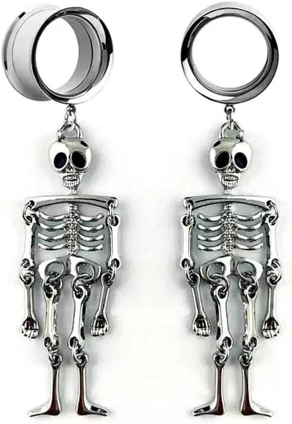 Plugs For Ears,Ear Tunnels2pcs Gauges for Ears Single Flared Ear Plugs and Tunnels 2g-1 inch