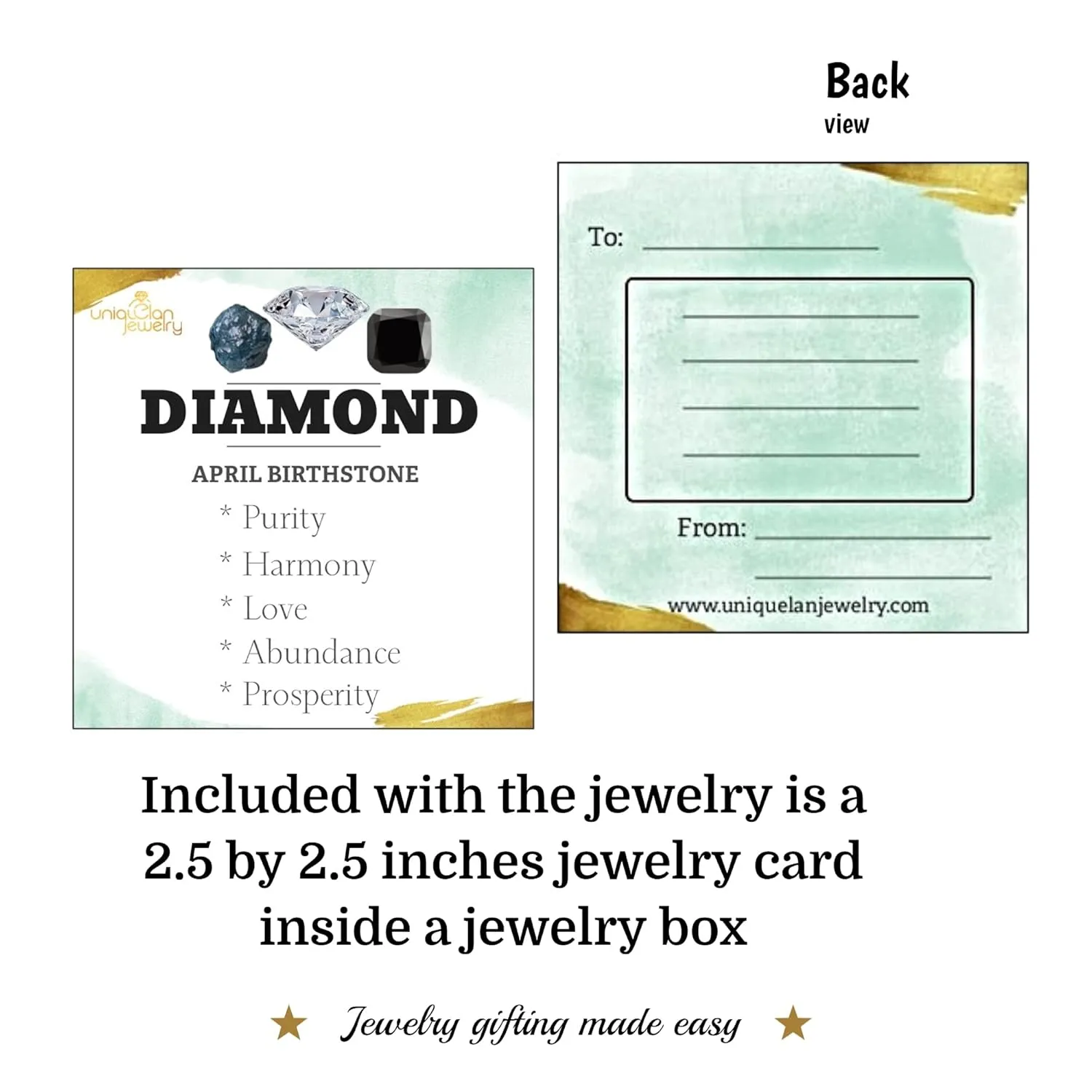 Real Raw herkimer diamond Dainty Ring Rose Gold Birthstone gift for sister daughter niece Christmas birthday Uniquelan Jewelry (herkimer-diamond, 9)