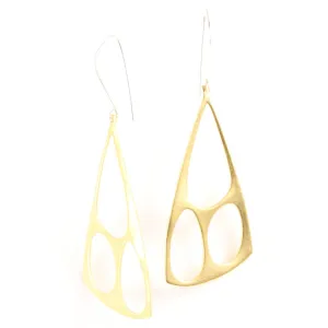 Recast Organic Triangle earrings