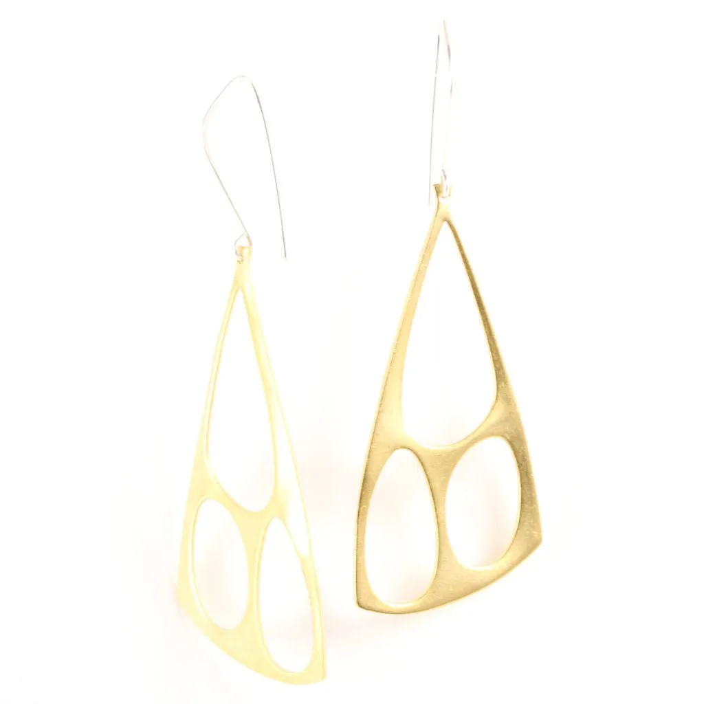 Recast Organic Triangle earrings