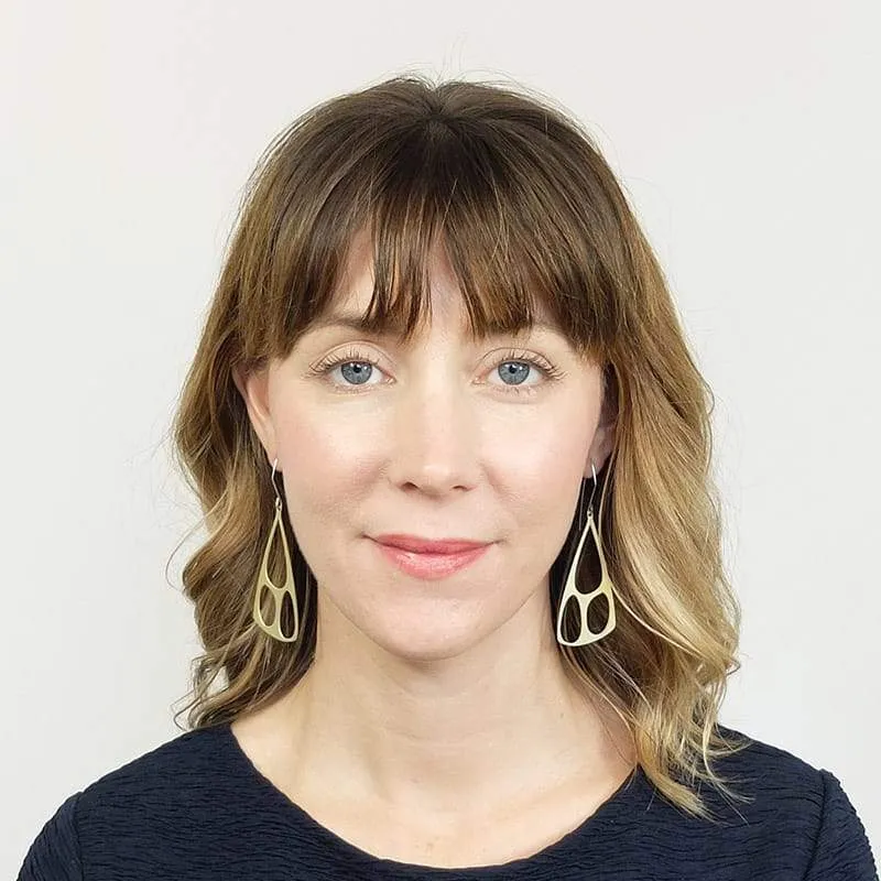 Recast Organic Triangle earrings
