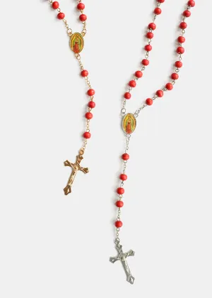 Red Beaded Rosary