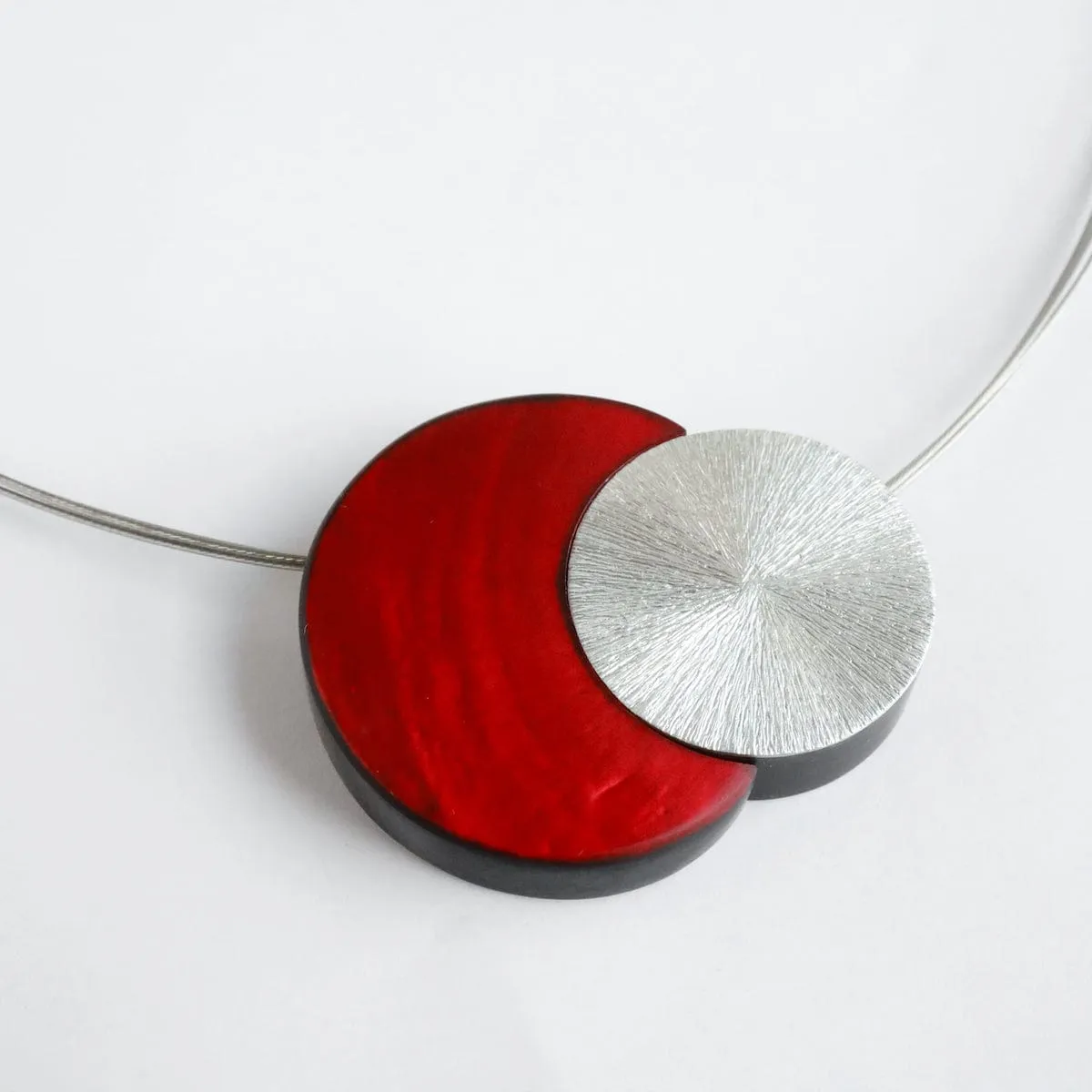 Red Resin Magnetic Necklace