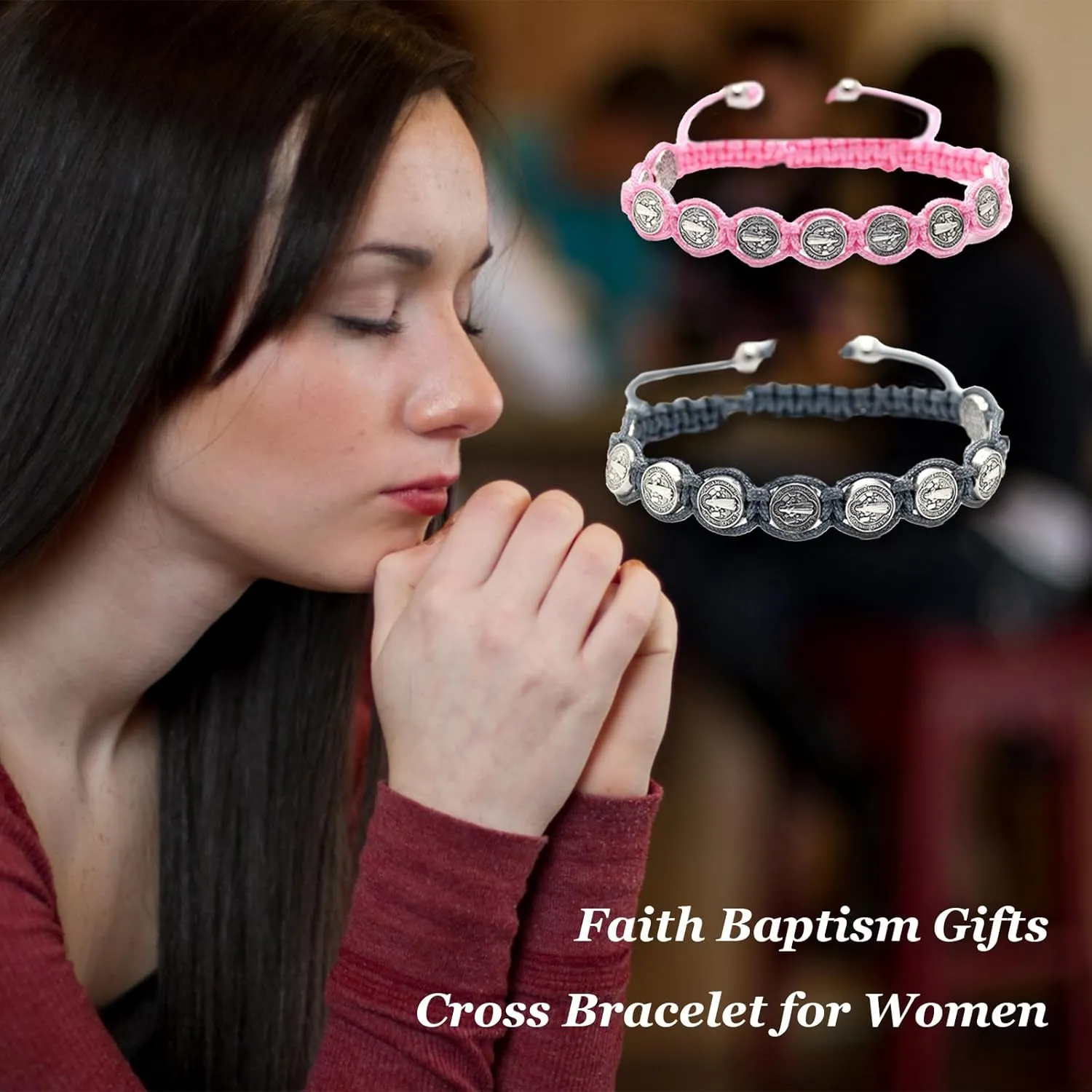 Rosary Bracelet for Women Rosary Beads Catholic Gifts for Women Baptism Gift Catholic First Communion Gifts Dress