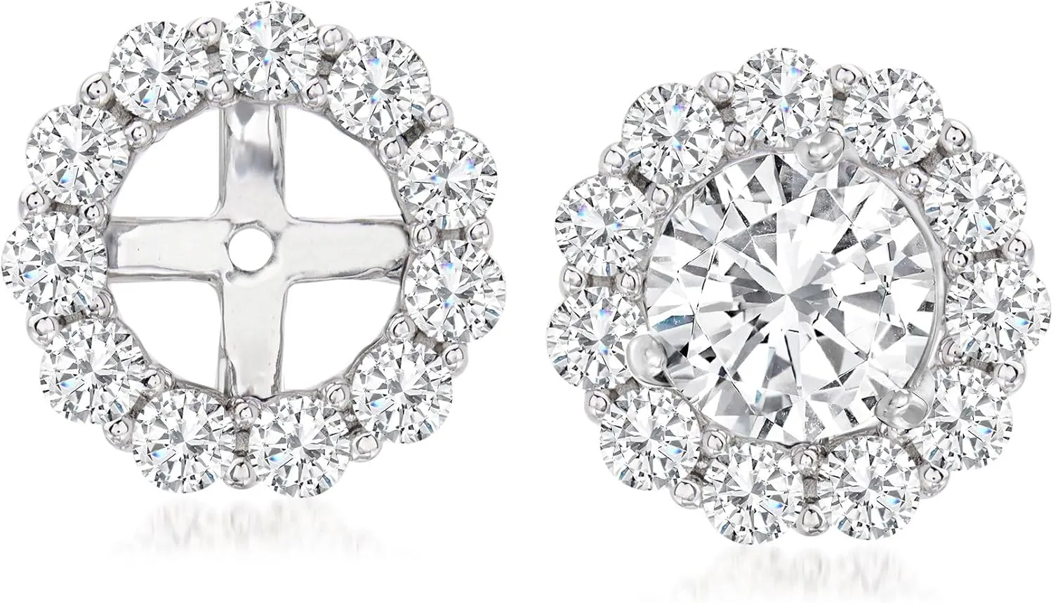 Ross-Simons Diamond Earring Jackets in 14kt Gold I-J Color I2 Clarity