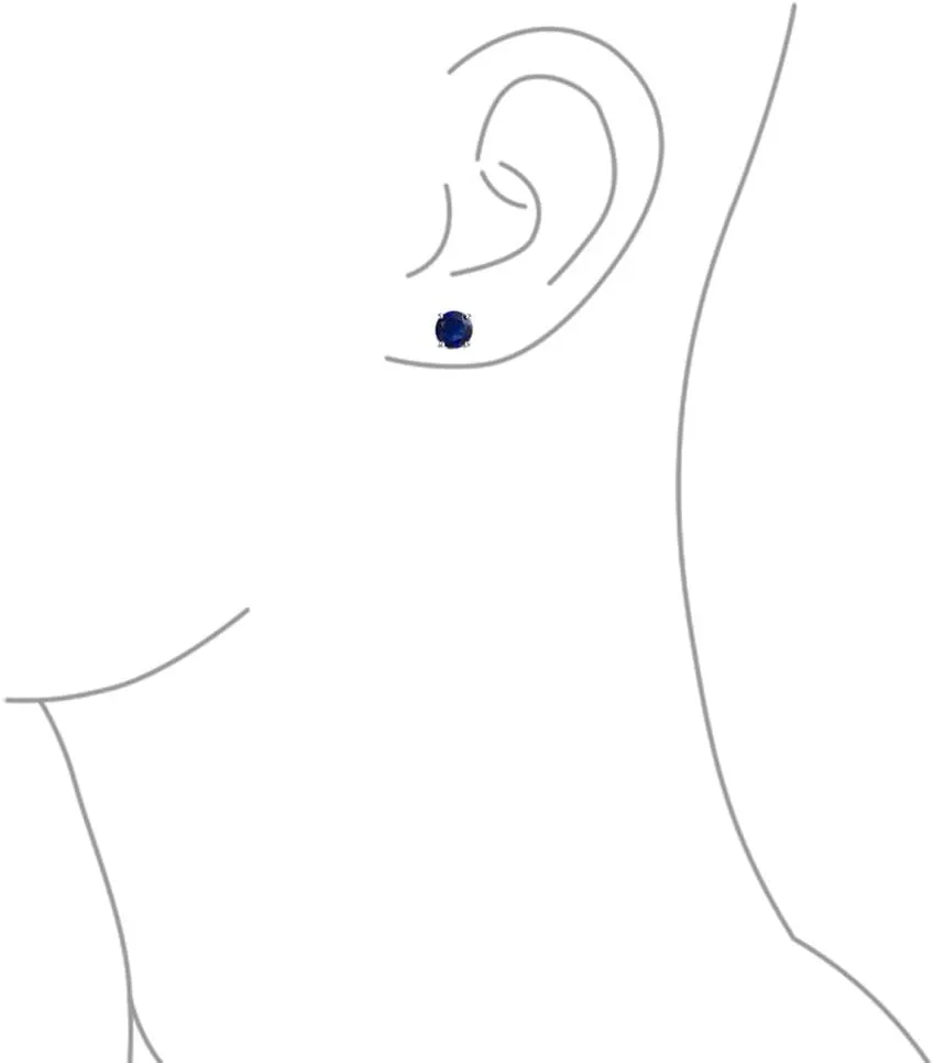 Round Solitaire Brilliant Cut AAA CZ Stud Earrings Screw back For Men Women Rose Gold Plated .925 Sterling Silver 5 6 7 8 9 MM