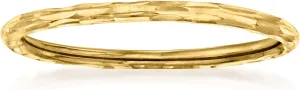 RS Pure by Ross-Simons Italian 14kt Yellow Gold Grooved Ring