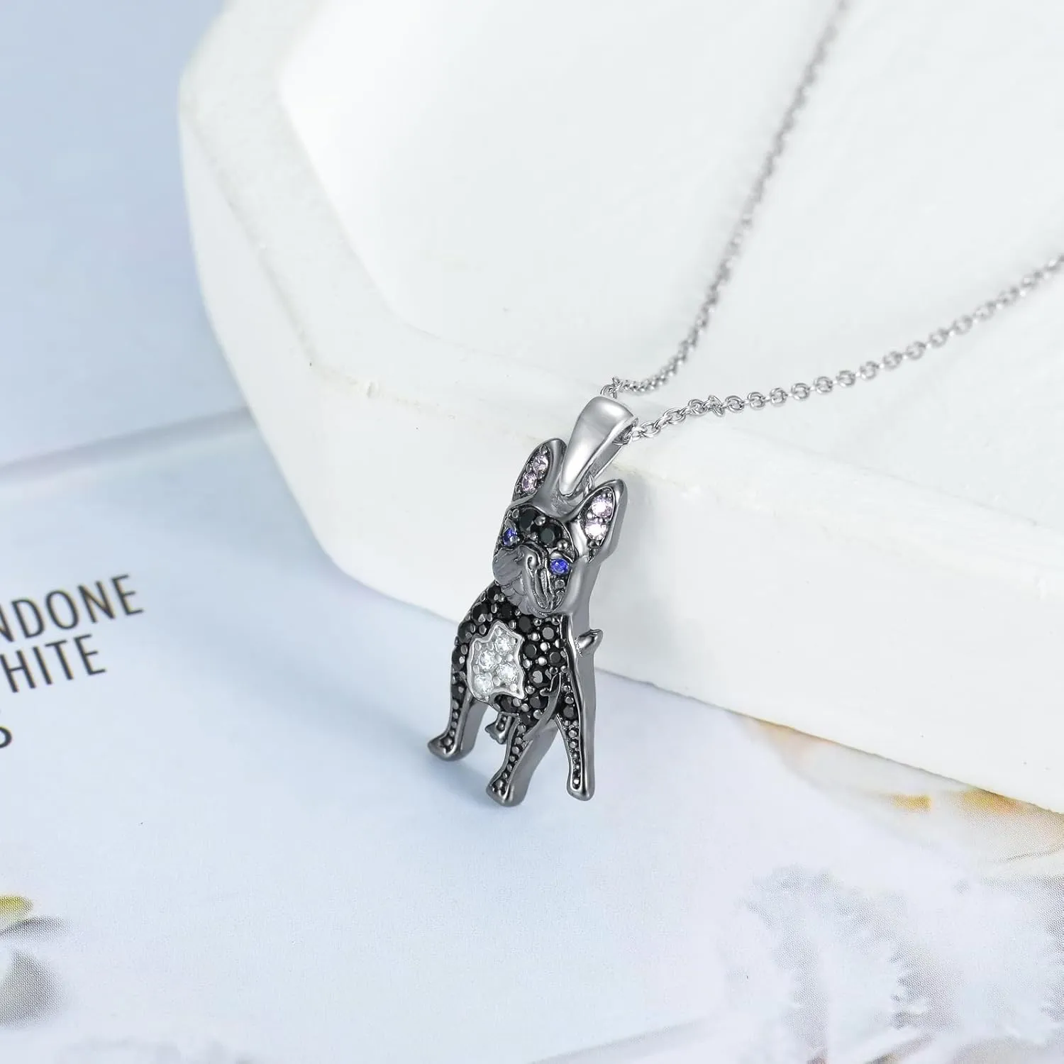 S925 Sterling Silver Dog Pendant Necklaces - 24 Breeds Corgi/Husky/Labrador/Shepherd for Women