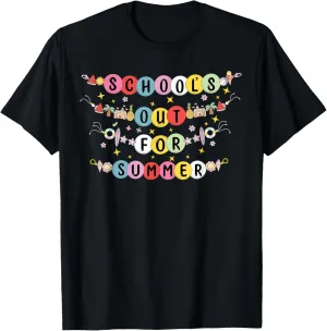 School Out For Summer Friendship Bracelets Kids Teacher T-Shirt