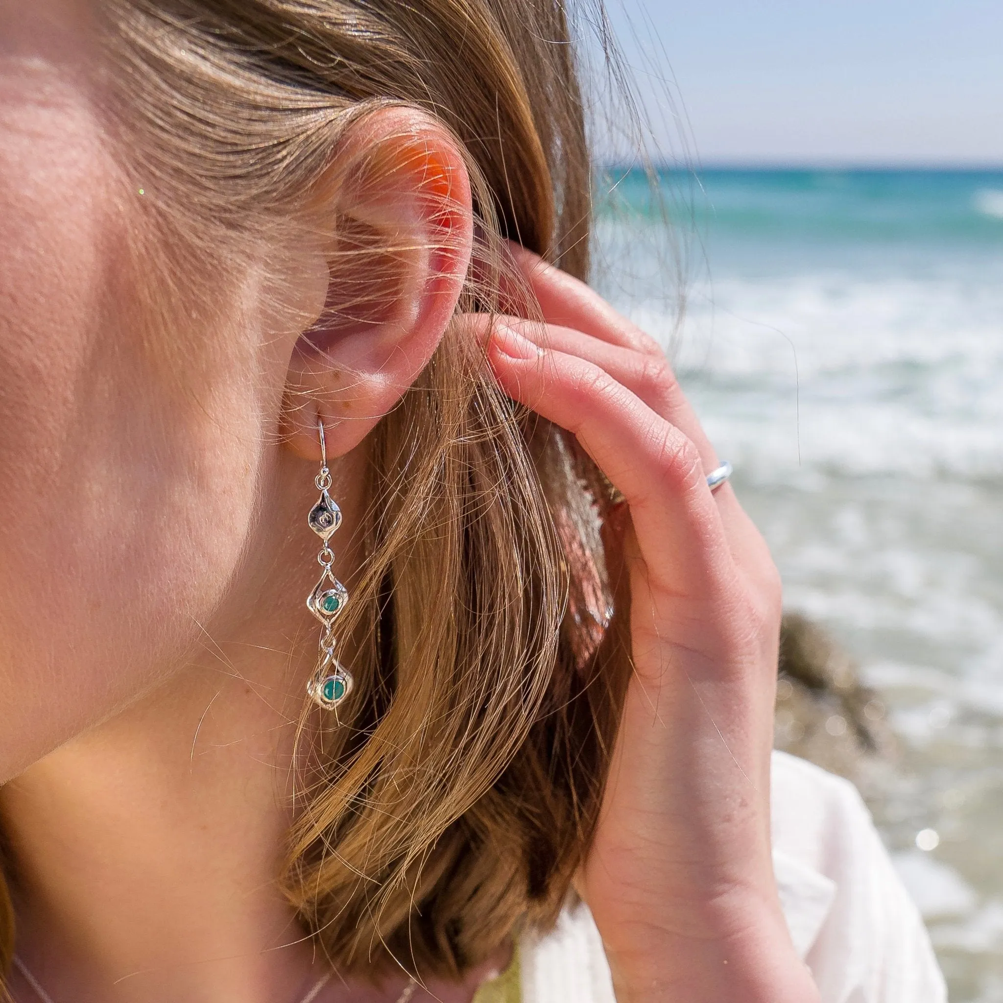 Sea spray earrings