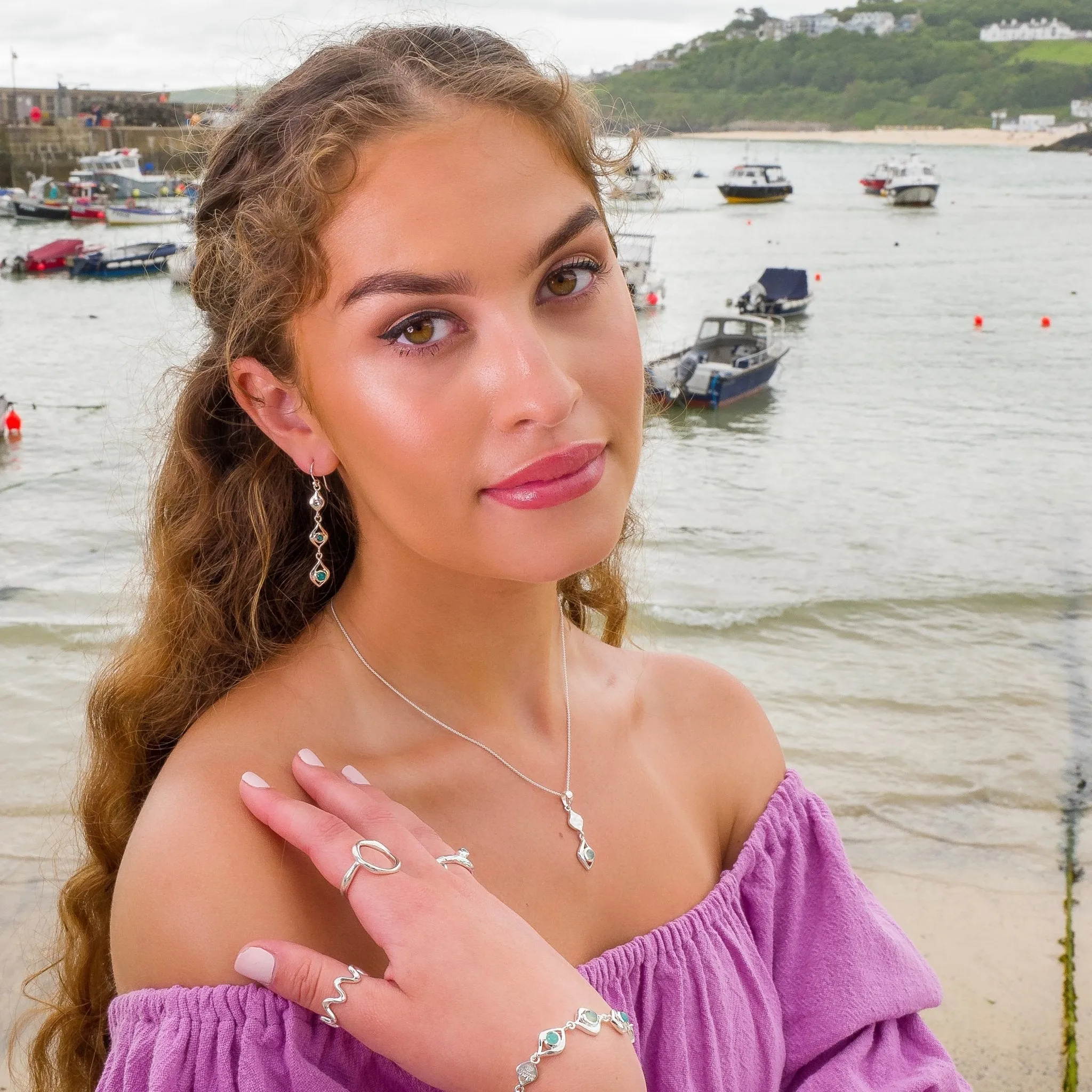 Sea spray earrings