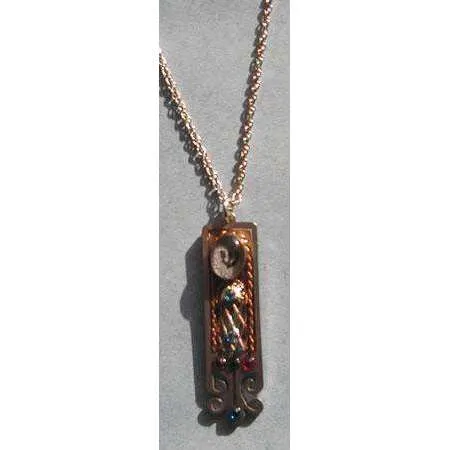 Seeka Mezuzah Necklace with Shin