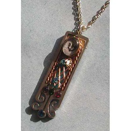 Seeka Mezuzah Necklace with Shin