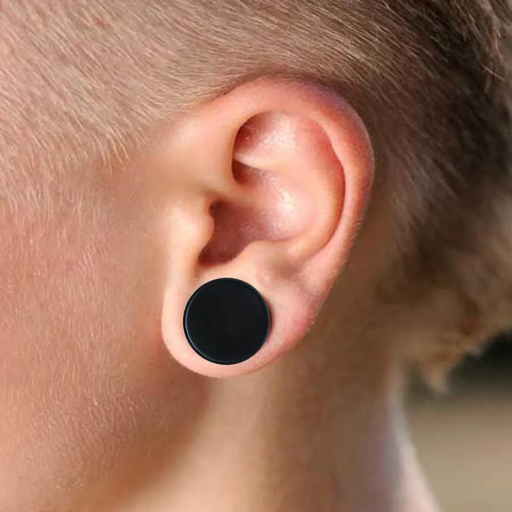 Set of 3 Pairs Organic Wood Double Flared Saddle Ear Tunnels Plugs Tunnels Expander Ebony Sono Teak Wood Ear Plugs E552