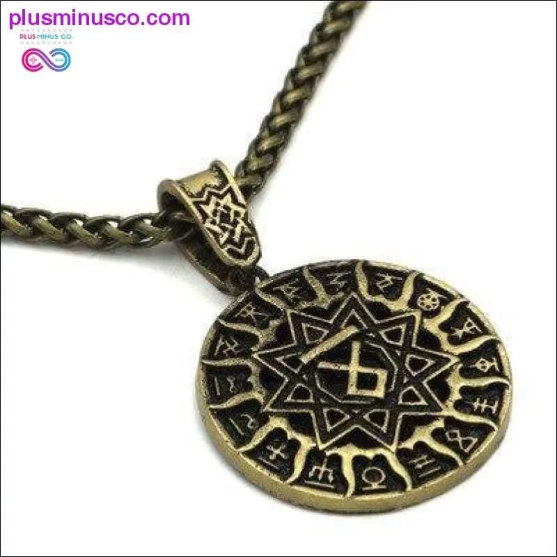 Slavic Kolovrat Wheel Amulet Pagan Pendant Necklace Viking
