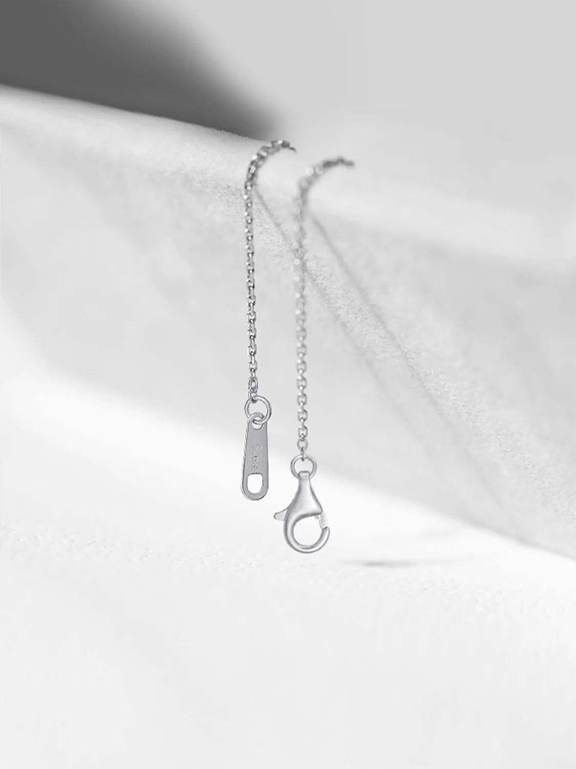S.Leaf 925 Sterling Silver Necklace Extenders for Women - 2", 4", 6" Inches Hypoallergenic Silver Chain Set