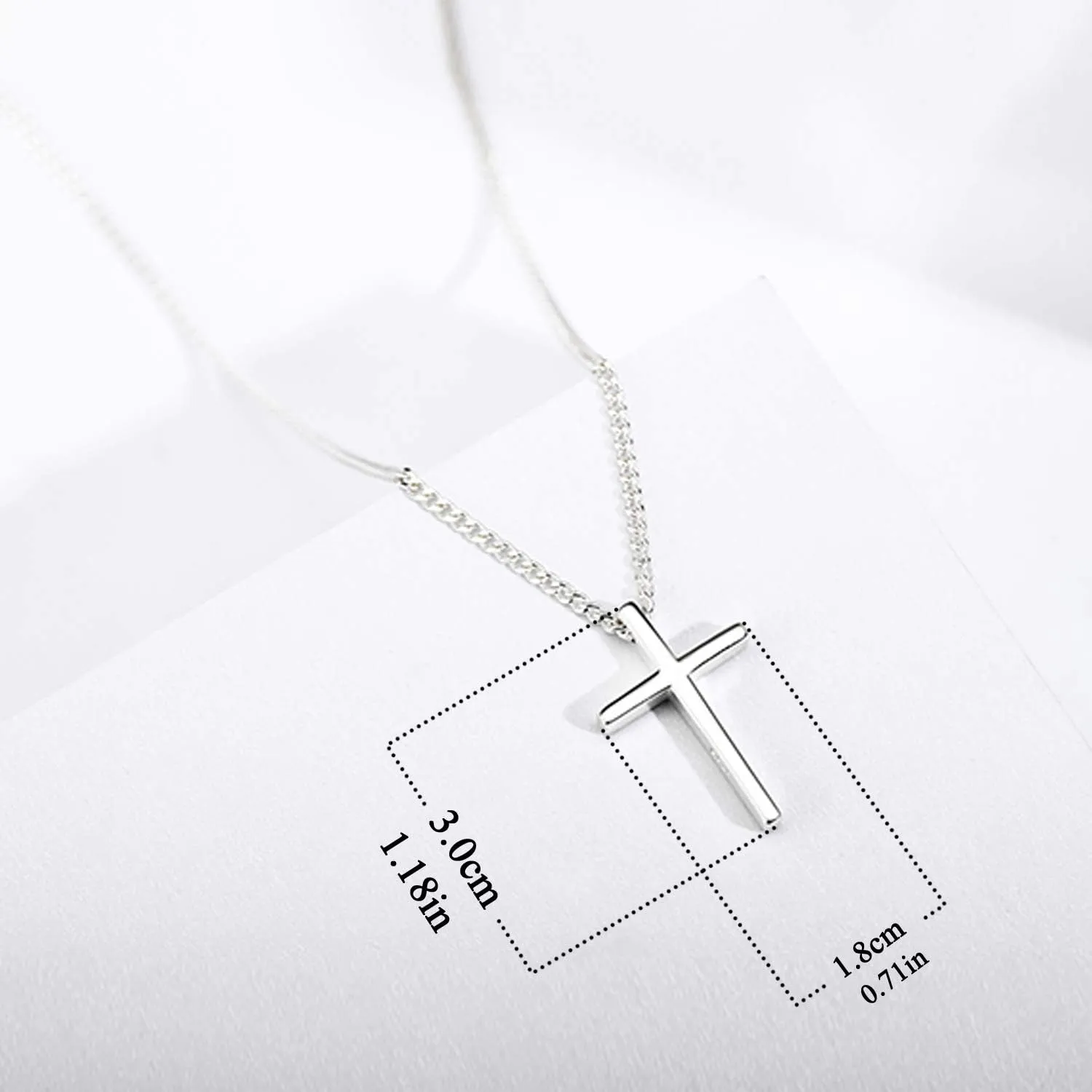 Small Cross Pendant Necklace for Women Simple Cross Necklaces Mothers Day Birthday Gifts for Women