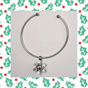 Snowflake Bangle Bracelet