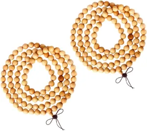 SOIMISS Buddhist Prayer Beads Bracelet Cliff Wood Style for Meditation and Relief