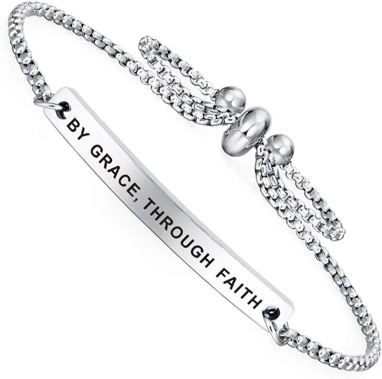 SOUSYOKYOSAM Cuff Bracelets for Women, Fashional Jewelry for Girl Her, Inspirational Gifts for Women