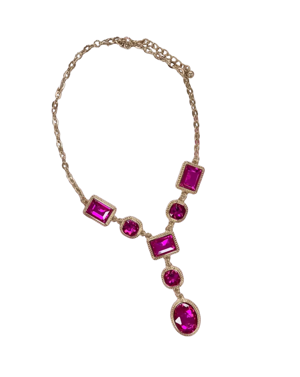 Southern Grace Women's Go Time Fuchsia Stone Necklace