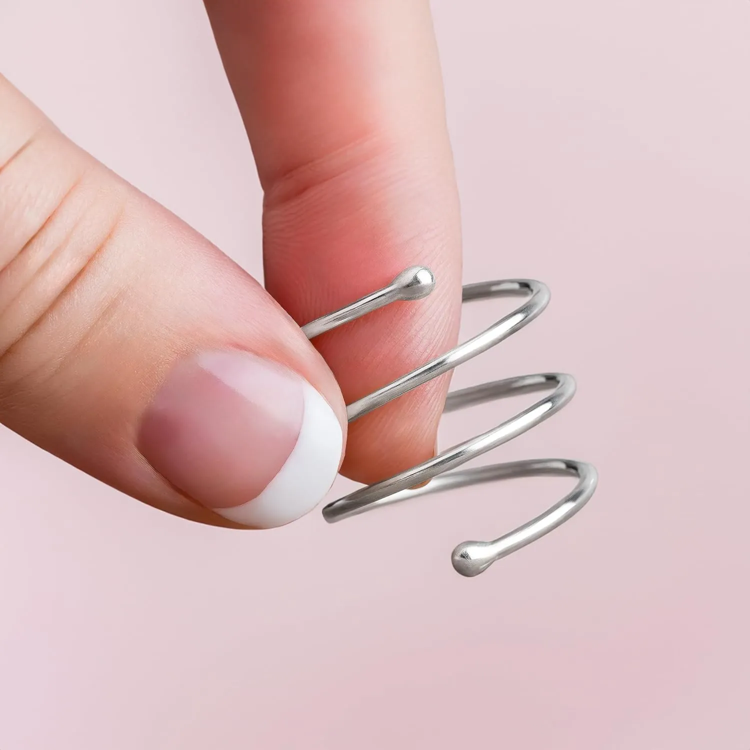 Spiral Bypass Ring | Adjustable Sterling Silver Wrap Around Coil Ring | Jewelry for Women and Girls | Comfort Fit | USA Sizes 4-12 (12)