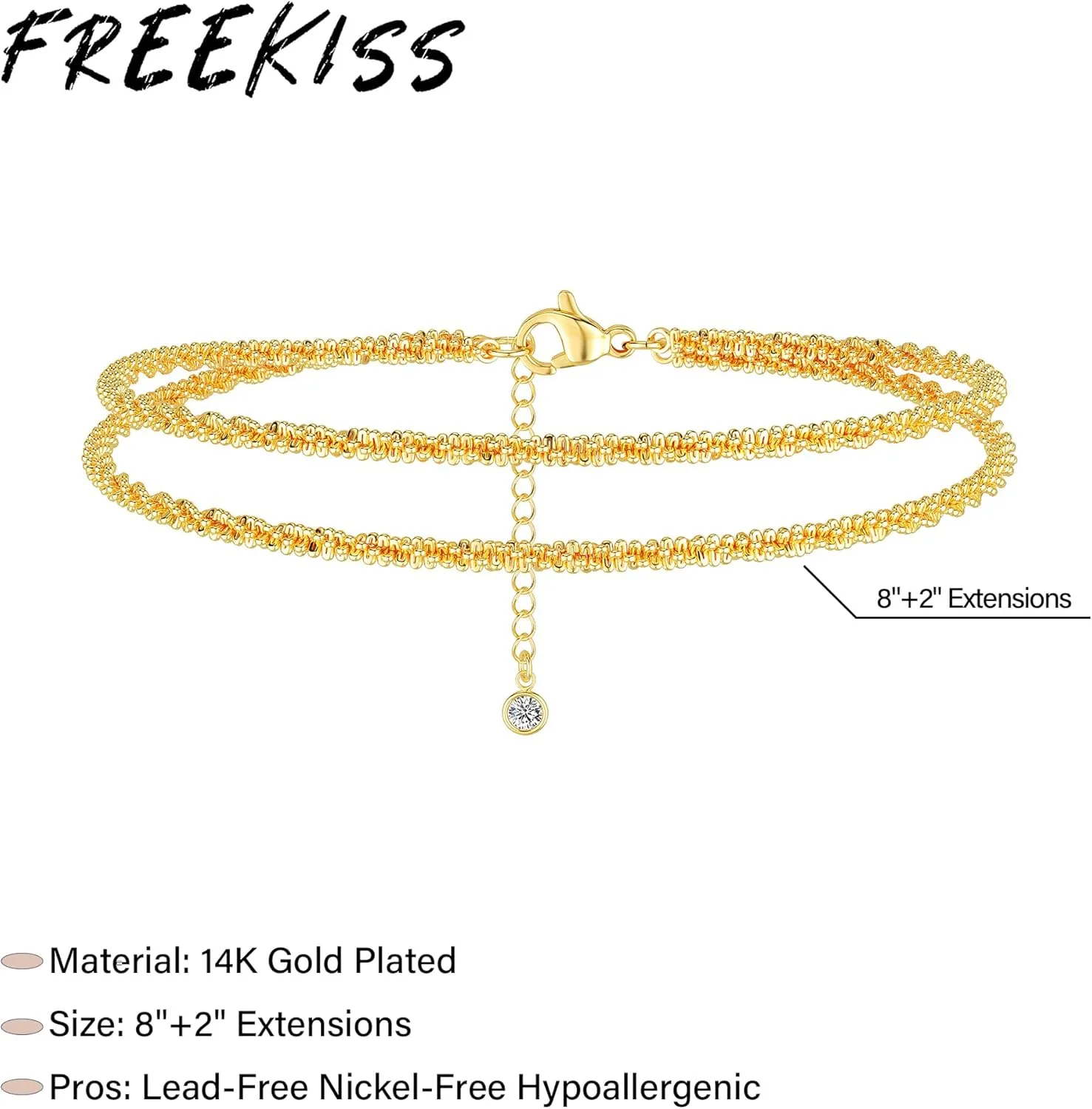 Sterling Silver Ankle Bracelets for Women: Dainty Layered Waterproof Anklet for Women Adjustable Womens Anklet Set Stackable Figaro Beaded Cuban Link Anklets Beach Jewelry for Women