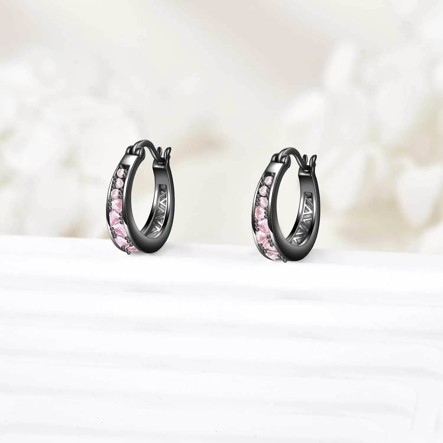 Sterling Silver Hoop Earrings Small Hoop Sun/Leaf/Triangle Huggie Earrings for Women Hypoallergenic
