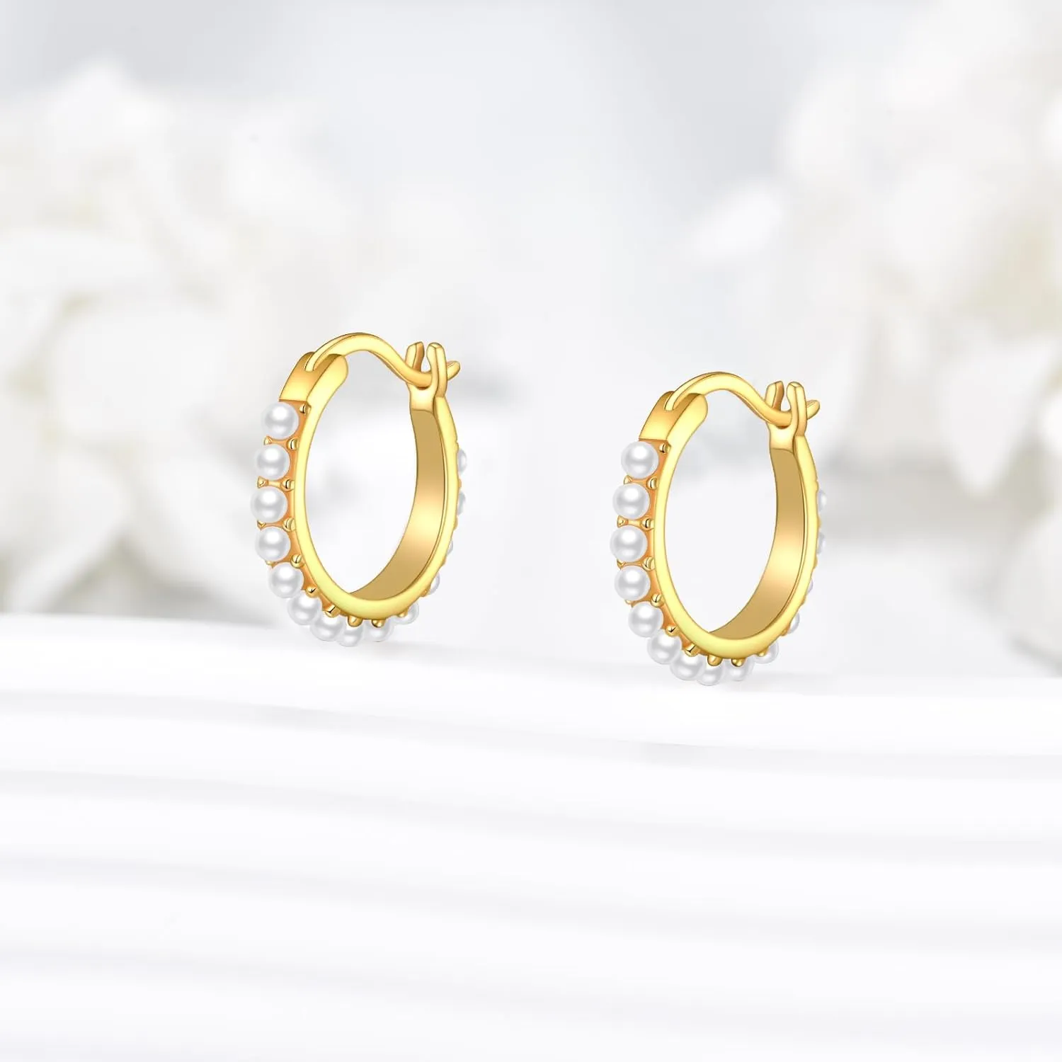 Sterling Silver Hoop Earrings Small Hoop Sun/Leaf/Triangle Huggie Earrings for Women Hypoallergenic