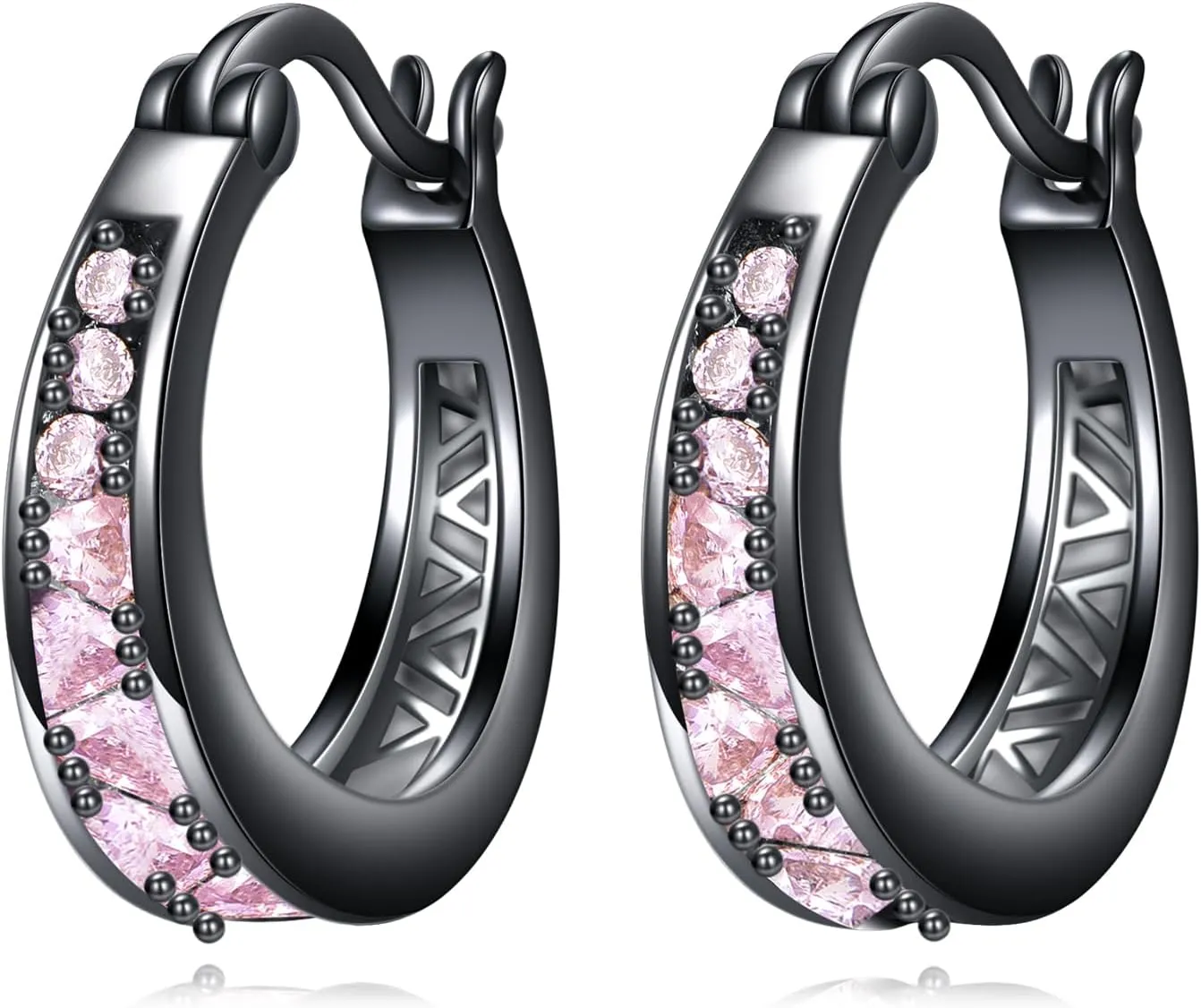 Sterling Silver Hoop Earrings Small Hoop Sun/Leaf/Triangle Huggie Earrings for Women Hypoallergenic