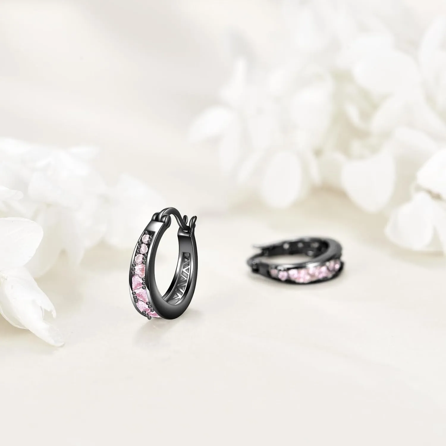 Sterling Silver Hoop Earrings Small Hoop Sun/Leaf/Triangle Huggie Earrings for Women Hypoallergenic