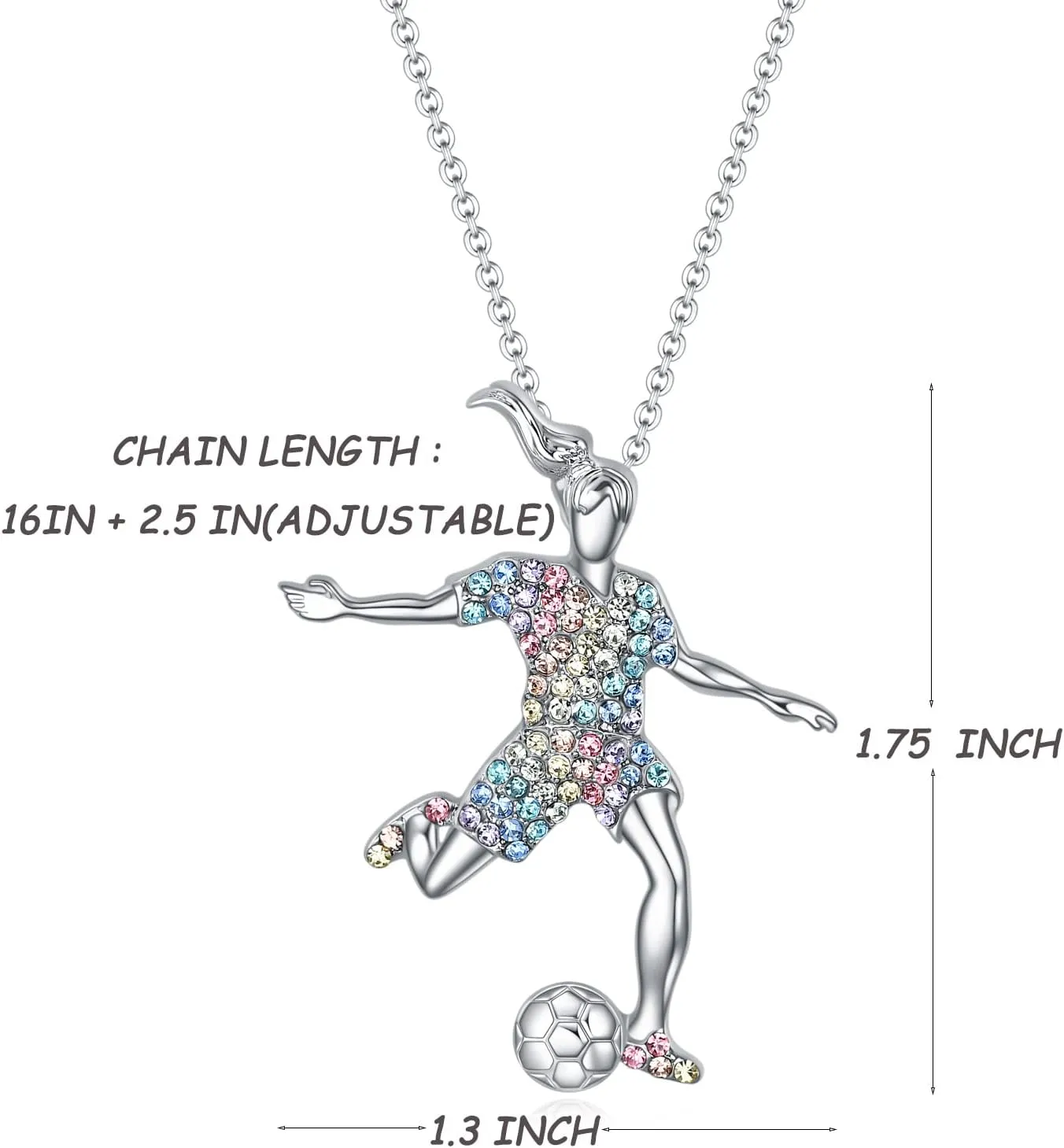 SUMFAN Volleyball/Basketball/Soccer/Golf/Swimming/Ice Skating/Ski Necklace Gifts for Girls Women,Sports Lovers Birthday Gifts for Girls Daughter and Niece