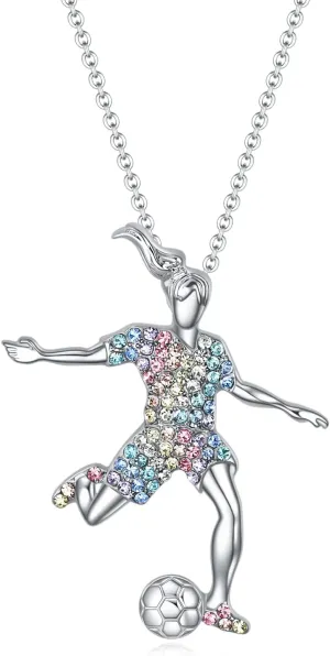 SUMFAN Volleyball/Basketball/Soccer/Golf/Swimming/Ice Skating/Ski Necklace Gifts for Girls Women,Sports Lovers Birthday Gifts for Girls Daughter and Niece