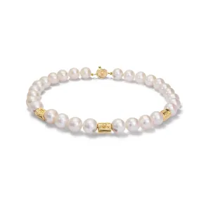 Teatro Massimo Necklace Yellow Gold - Pearl