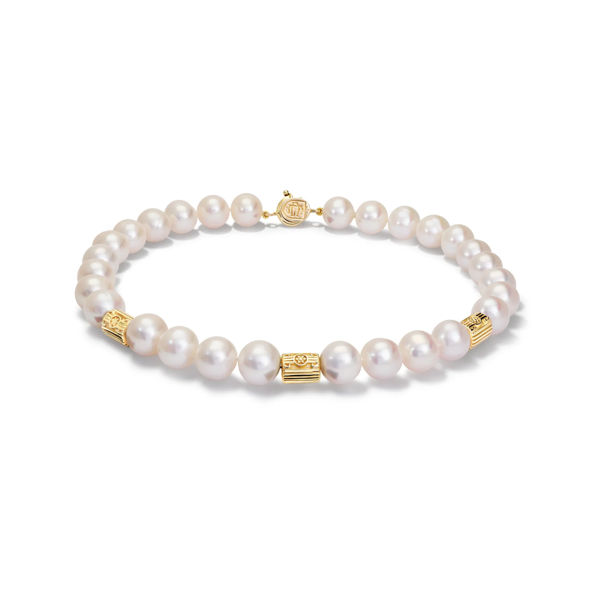 Teatro Massimo Necklace Yellow Gold - Pearl