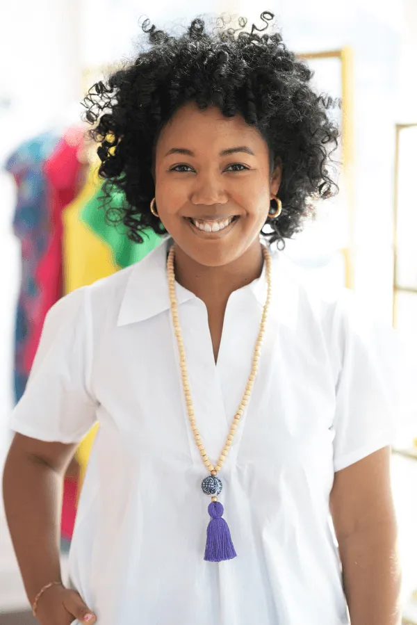 The Chalmers Tassel Necklace in Purple