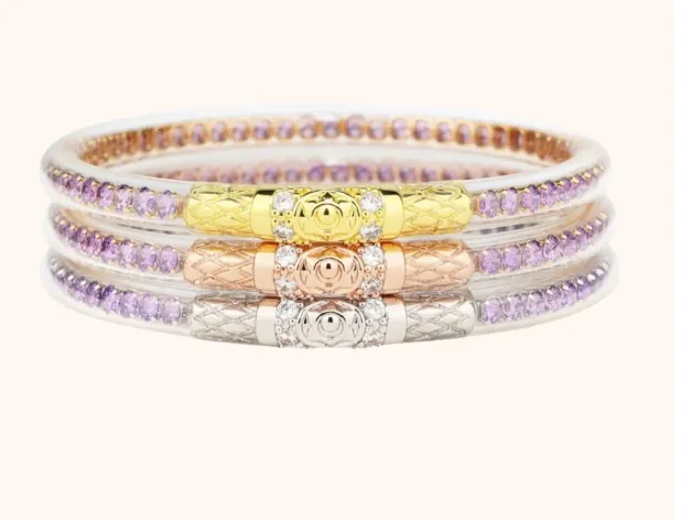 Three Queens All Weather Bangles (AWB) - CRYSTAL