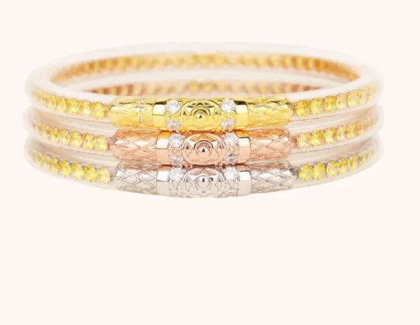 Three Queens All Weather Bangles (AWB) - CRYSTAL