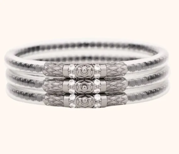 Three Queens All Weather Bangles (AWB) - CRYSTAL