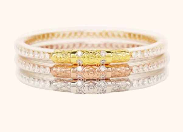 Three Queens All Weather Bangles (AWB) - CRYSTAL