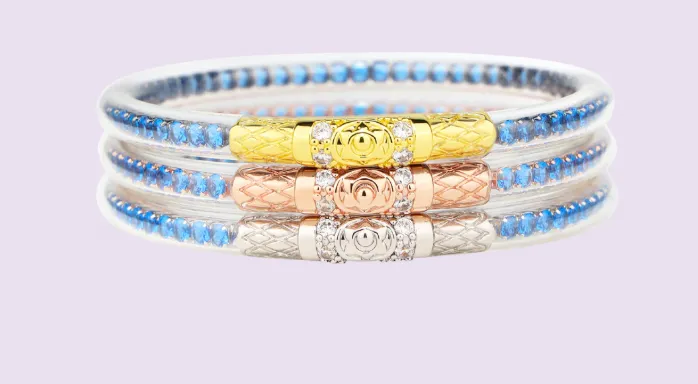Three Queens All Weather Bangles (AWB) - CRYSTAL